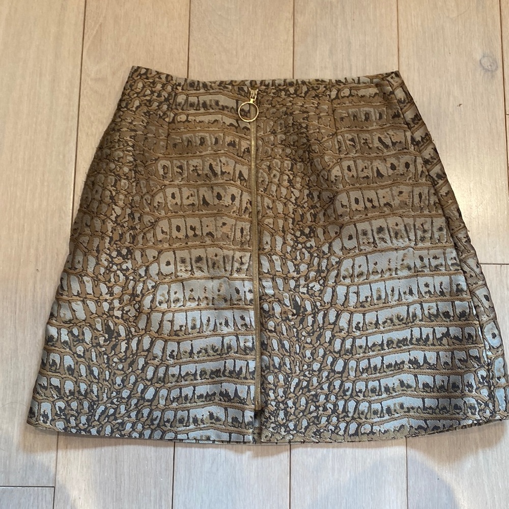 STELLA MCCARTNEY croc print mini skirt